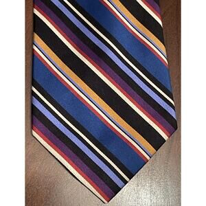 RBM Collection Blue Red Purple Hand Made 100% Silk Men’s Neck Tie Made In China